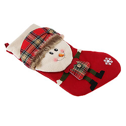 Avis enfants festival cadeau de noël cadeau bonbons chaussettes bas parti bonhomme de neige rouge