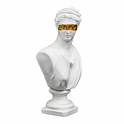 Paris Prix Statuette Déco Buste avec Masque 31cm Blanc