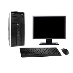 PC Tour HP 6300 CMT Ecran 22" Intel i3-3220 RAM 16Go SSD 240Go Windows 10 Wifi - Occasion