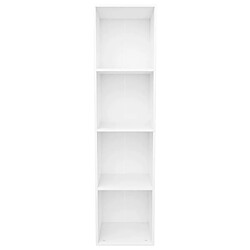 Acheter Maison Chic Bibliothèque - Etagère à livres pour range Blanc 36x30x143 cm Bois d'ingénierie -MN94747