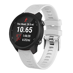 Wewoo Bracelet pour montre connectée de en silicone Smartwatch Garmin Forerunner 245 blanc 