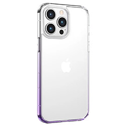 Coque en TPU USAMS couleur dégradée, anti-jaunissement pour votre iPhone 14 Pro - dégradé violet 