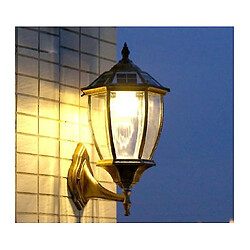 Universal Applique extérieure solaire led pour fusée ralentisseur europe bar villa maison jardinage deco(Le noir) 