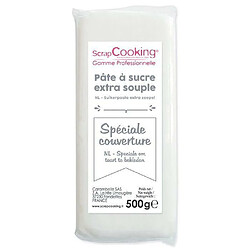 Scrapcooking Pâte à sucre de couverture blanche 500 g 