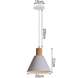 Stoex Suspension Lustre de Style Rétro Lustre Moderne Plafonnier Nordique Minimaliste (Blanche) Pour Luminaires D'Intérieur, Ferme, Café, Bar, Cuisine pas cher