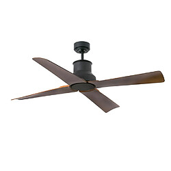 Faro Barcelona Ventilateur de plafond marron avec moteur CC intelligent - Télécommande incluse