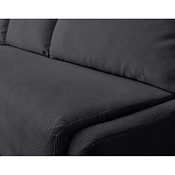 Acheter Lisa Design Palmira - canapé d'angle gauche - 4 places - convertible couchage quotidien - matelas 14 cm - en velours côtelé