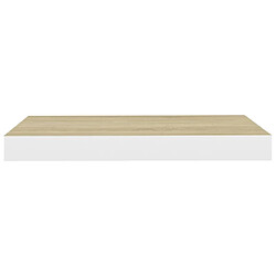 Acheter vidaXL Étagères flottantes 2 pcs Chêne et blanc 40x23x3,8 cm MDF