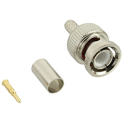 InLine BNC prise Crimp RG59, pour câble vidéo