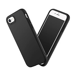 RHINOSHIELD Coque Compatible avec [iPhone SE3/SE2/8/7] SolidSuit - Coque Fine avec Technologie d'absorption des Chocs et Finition Premium Mate, Contour objectif photo interchangeable-Noir Classic 