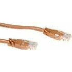 Act Music ACT Brown 0.5 meter U/UTP CAT6 patch cable with RJ45 connectors. Cat6 u/utp brown 0.50m (IB1600) 