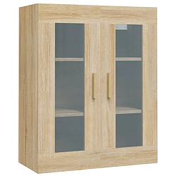 Maison Chic Armoire murale suspendue,Meuble de Rangement pour salon,cuisine Chêne sonoma 69,5x34x90 cm -MN26384