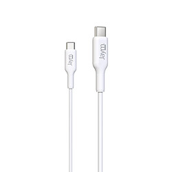 Jaym Câble de Charge et Synchronisation de donnée USB-C Vers USB-C PD 3.0 3A 2M Blanc 