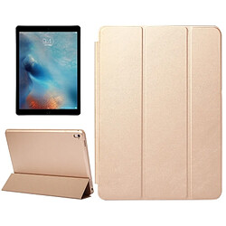 Wewoo Smart Cover or pour iPad Pro 9,7 pouces Housse en cuir de couleur unie à rabat horizontal avec support à trois rabats et fonction réveil / veille