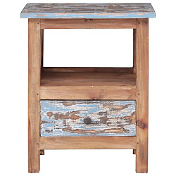 Avis vidaXL Table de chevet 41x30x50 cm bois d'acajou massif