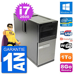 PC Tour Dell 7010 Intel Core i7-2600 RAM 8Go Disque Dur 1To Windows 10 Wifi · Occasion 