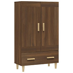 vidaXL Buffet Chêne marron 70x31x115 cm Bois d'ingénierie