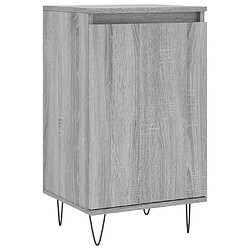 Maison Chic Ensemble de 2 Buffets,commode,console pour rangement sonoma gris 40x35x70 cm bois d'ingénierie -MN13136 pas cher