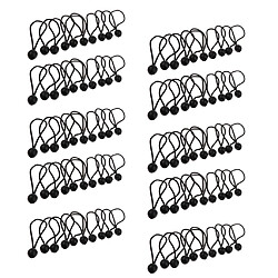 100 pièces Heavy Duty Ball Bungee Cord Attachez Cordon Canopy Straps Blanc