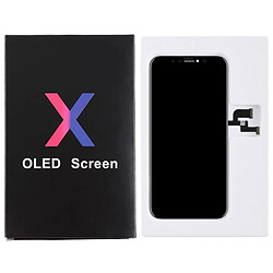 Wewoo Pièce détachée 50 PCS Ecran LCD et Digitizer Assemblage Complet Blanc Carton Noir Emballage Box pour iPhone X pas cher