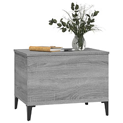 Avis vidaXL Table basse Sonoma gris 60x44,5x45 cm Bois d'ingénierie