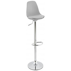 Mes Lot de 2 tabourets de bar design 39x42x104cm GRIS - SUK