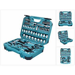 Makita Ensemble d'outils à main - 76 pièces Embout / Pince / Marteau / Cliquet / Tournevis en acier au chrome vanadium (E-10899)