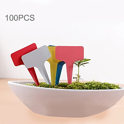 Wewoo Étiquette Jardinage 100 PCS florale de T - d'étiquette de label mise en pot, livraison aléatoire de couleur 