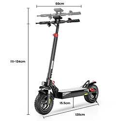 Trottinette iScooter iX3 Scooter électrique pliable 45 km/h 40 km 48V 10Ah 720Wh pas cher