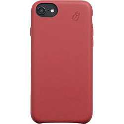 BEETLECASE Coque pour iPhone 6/7/8/SE20 en Cuir Rouge