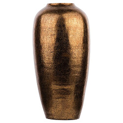 Beliani Vase décoratif LORCA fait à la main Céramique 48 cm Marron doré