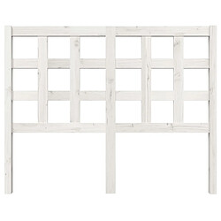 Avis Maison Chic Tête de lit scandinave pour lit adulte,Meuble de chambre Blanc 125,5x4x100 cm Bois massif de pin -MN98745