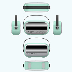 Avis Wewoo Enceinte Bluetooth Haut-parleur domestique élégant avec fonction d'appel mains libres, support pour carte TF, USB & FM et AUX (Vert)