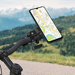 Support Vélo Smartphone avec Adaptateur Easy Lock Rotatif à 360° Swissten Noir pas cher