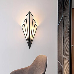 Universal Applique LED couloir couloir couloir escalier chambre hôtel chevet applique intérieur éventail lampe murale (chaleur et légèreté) 