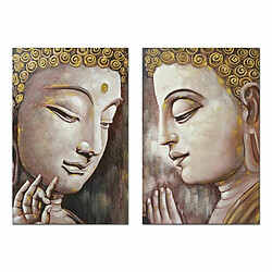 Cadre DKD Home Decor Buda 80 x 3 x 120 cm Oriental (2 Unités) 