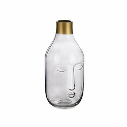 Gift Decor Vase Visage Gris verre 11 x 24,5 x 12 cm (6 Unités)