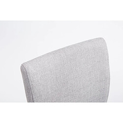 Decoshop26 Tabouret de bar avec repose-pieds design moderne tissu gris clair réglable et pivotant 10_0000071 pas cher