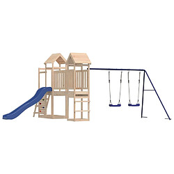 Maison Chic Aire de jeux d'extérieur | Maisonnette de jeu | Maison pour enfants bois de pin massif -GKD23404