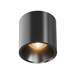 MAYTONI Downlight en saillie dimmable noir, 7cm 3000K