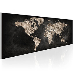 Decoshop26 Tableau toile de décoration murale impression premium en 1 partie sur châssis en bois motif World Full of Secrets135x45 cm 11_0015567