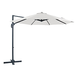 AXI Marisol Parasol Déporté Anthracite/Beige - Parasol Déporté Rectangulaire Ø 300cm - Parasol Pied Déporté, structure aluminium - Rotation 360 - Parasol Déporté Inclinable - Résistant aux UV