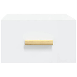 Acheter vidaXL Table de chevet murale blanc 35x35x20 cm