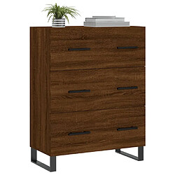 Avis Maison Chic Buffet,Meuble de Rangement,commode pour salon,Cuisine chêne marron 69,5x34x90 cm bois d'ingénierie -MN70958