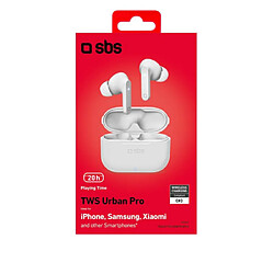 Avis Sbs True Wireless Stereo Urban Pro Écouteur Sans Fil Intra-Auriculaire 300 mAh Microphone Blanc