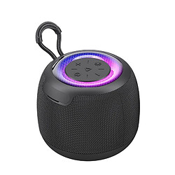 Yonis Enceinte Bluetooth Mini TWS Lumières Ambiance Portable Mini Enceinte Bluetooth 5.3 TWS Portable Avec Lumières Ambiance Et Lanière YONIS