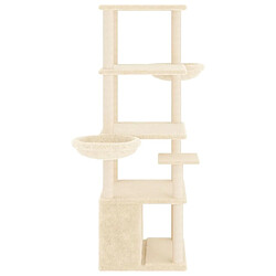 Acheter Arbre à chat avec griffoirs,niche pour chat en sisal crème 147 cm -MN39727