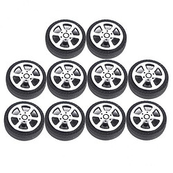 Jouet de pneu de voiture de simulation Jante de Roue de Voiture 5X 10 Pièces 30mm RC Souple pour Accessoire de Pièces de Voiture de Dérive de Modèle de Bricolage RC