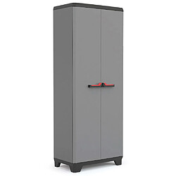 Keter Armoire de rangement polyvalente Stilo Gris et noir 173 cm