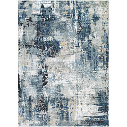 Surya BERNARDETTE - Tapis abstrait, Bleu et Gris - 160x220cm